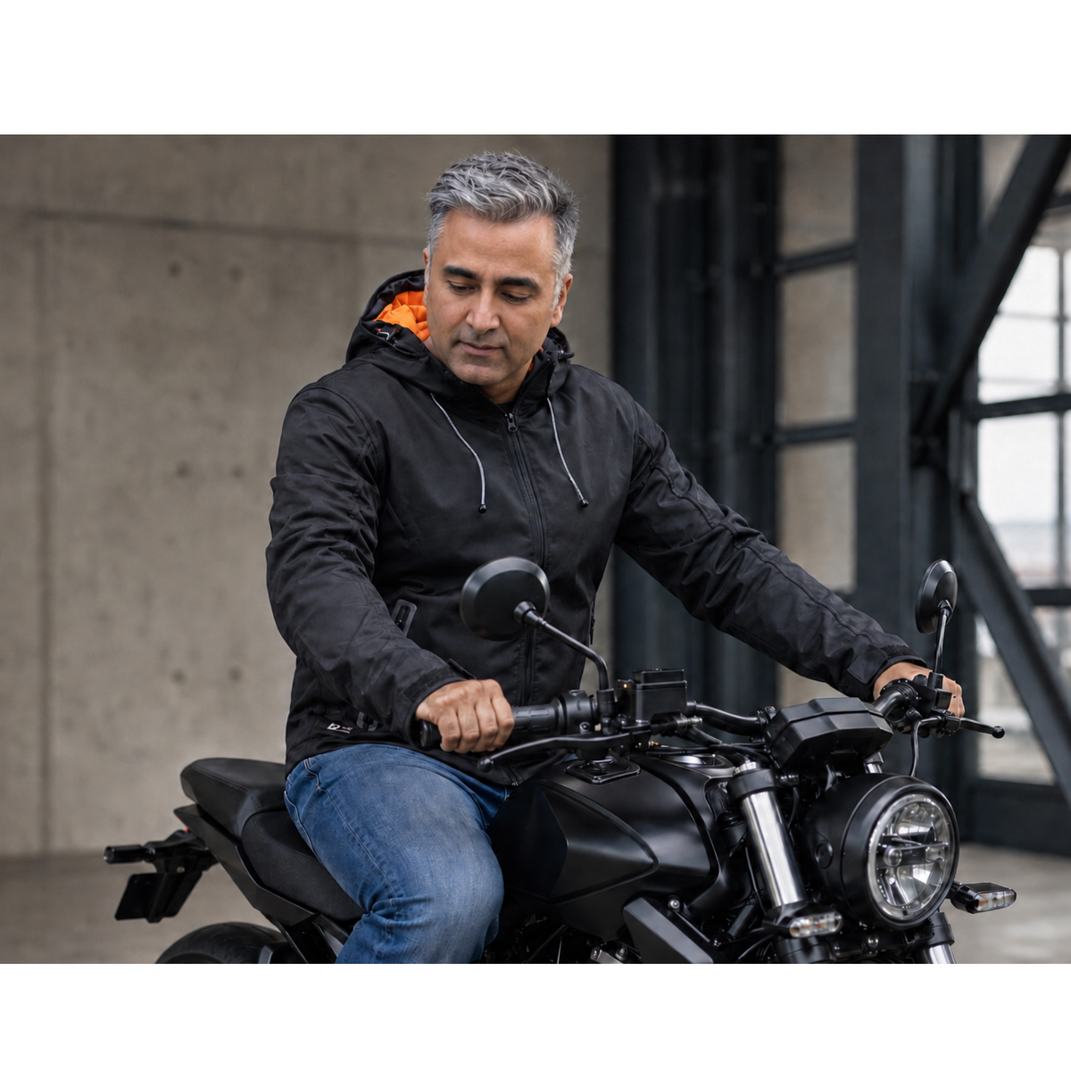 Stormline Men’s CE AA Waterproof Softshell Motorcycle Jacket – CE Level 2 Armor Included