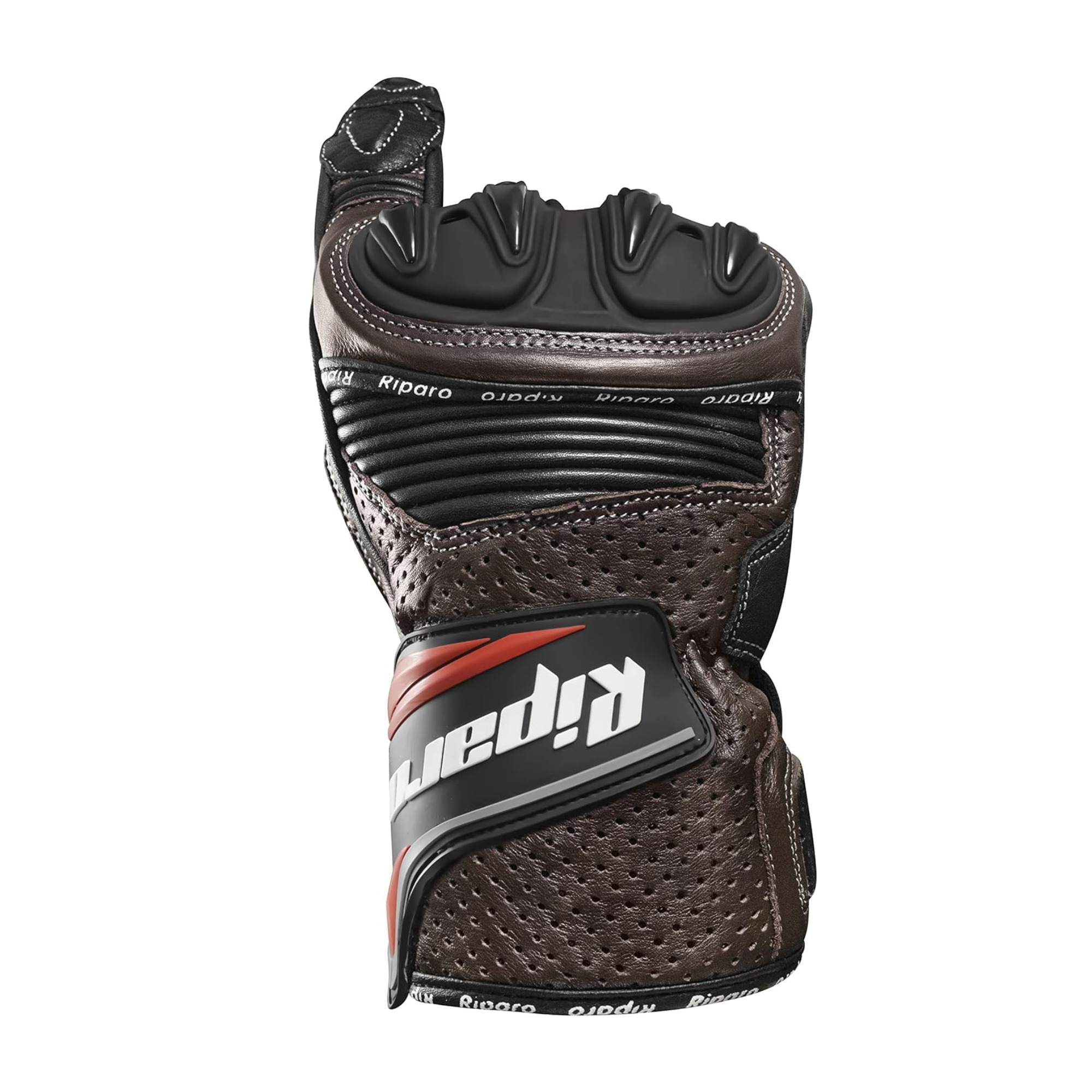 CE Level 2 KP Certified Motorcycle Gloves – Full-Grain Leather, Knuckle Protection & Touchscreen Compatible
