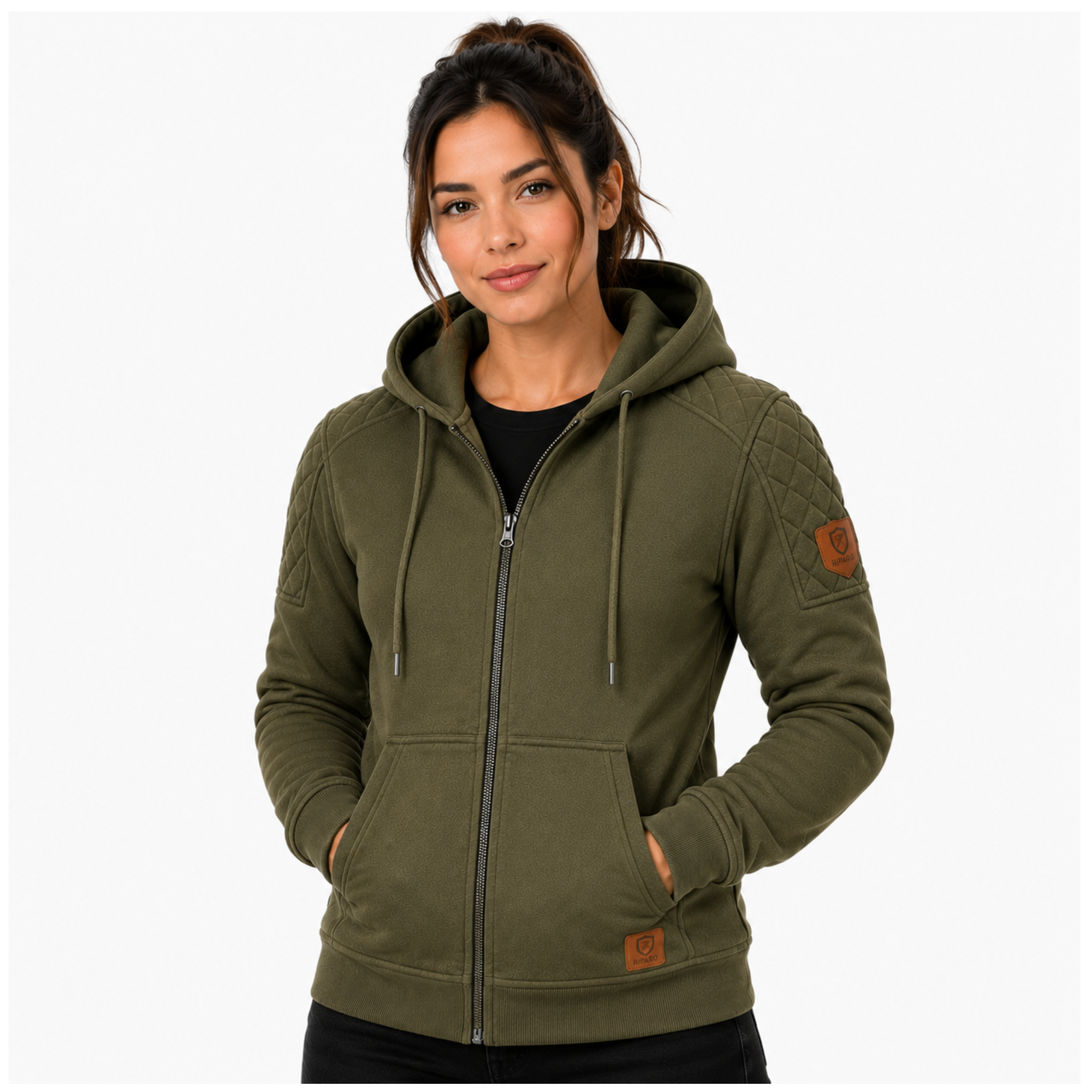 Women's Protective Motorcycle Hoodie | CE AA Rated | Fully Aramid Lined | CE Level 2 Armor
