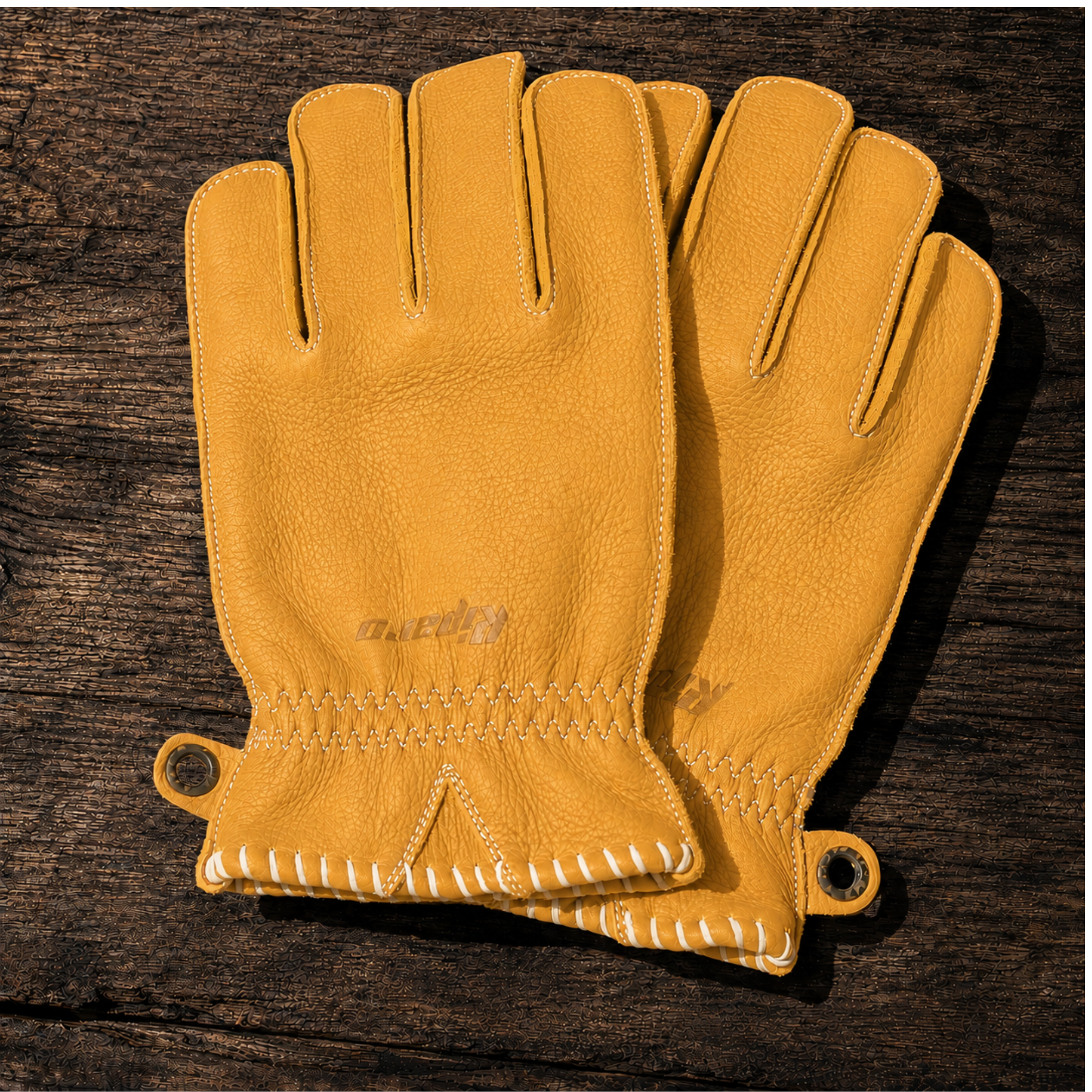 American Bison Leather Work Gloves | Premium Work Gloves | Riparo