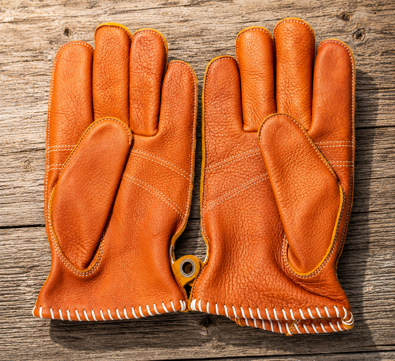 American Heritage Kevlar-Lined Bison Leather Work Gloves – ANSI A6 Cut Resistant Protection