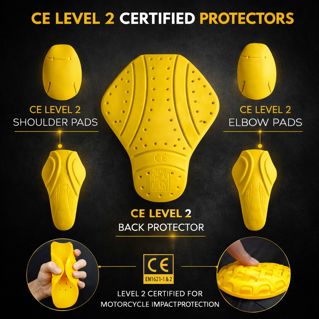 Riparo Armored Motorcycle Hoodie – CE Level 2 Protection | Kevlar Reinforced Riding Jacket