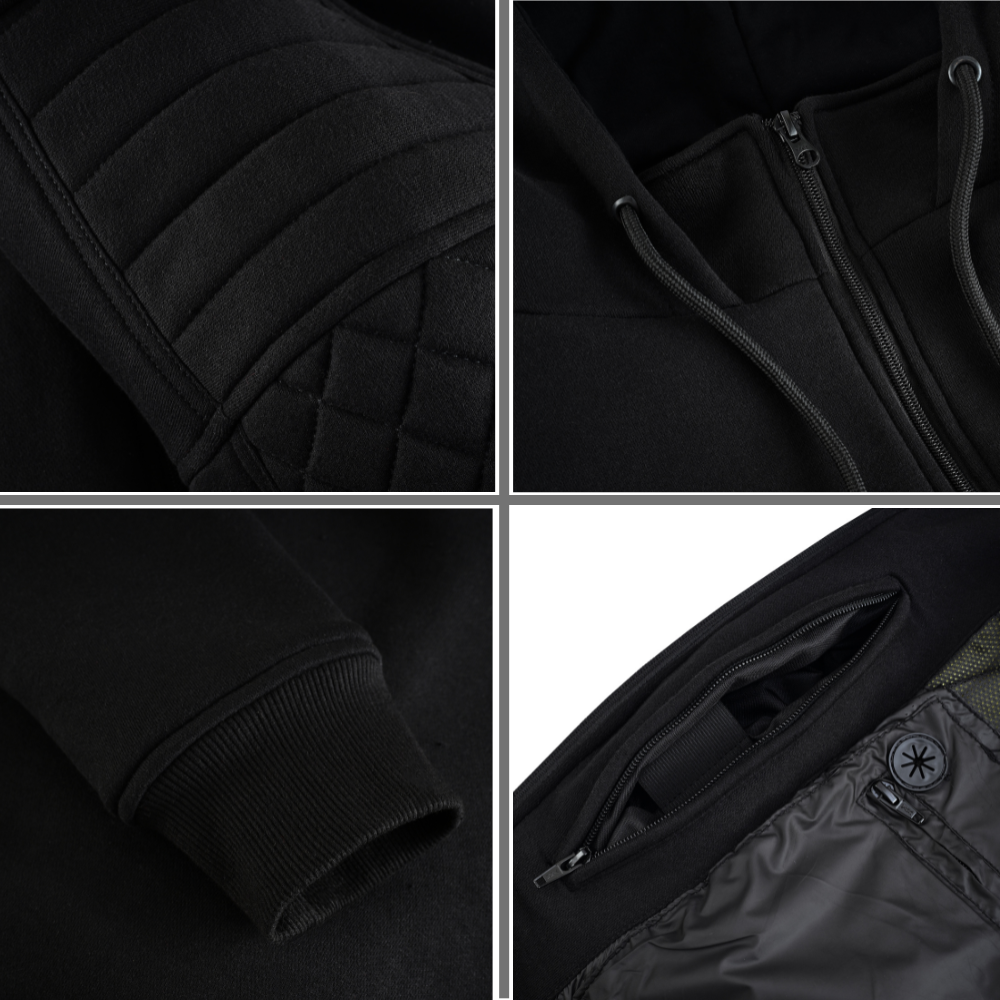Riparo Armored Motorcycle Hoodie – CE Level 2 Protection | Kevlar Reinforced Riding Jacket