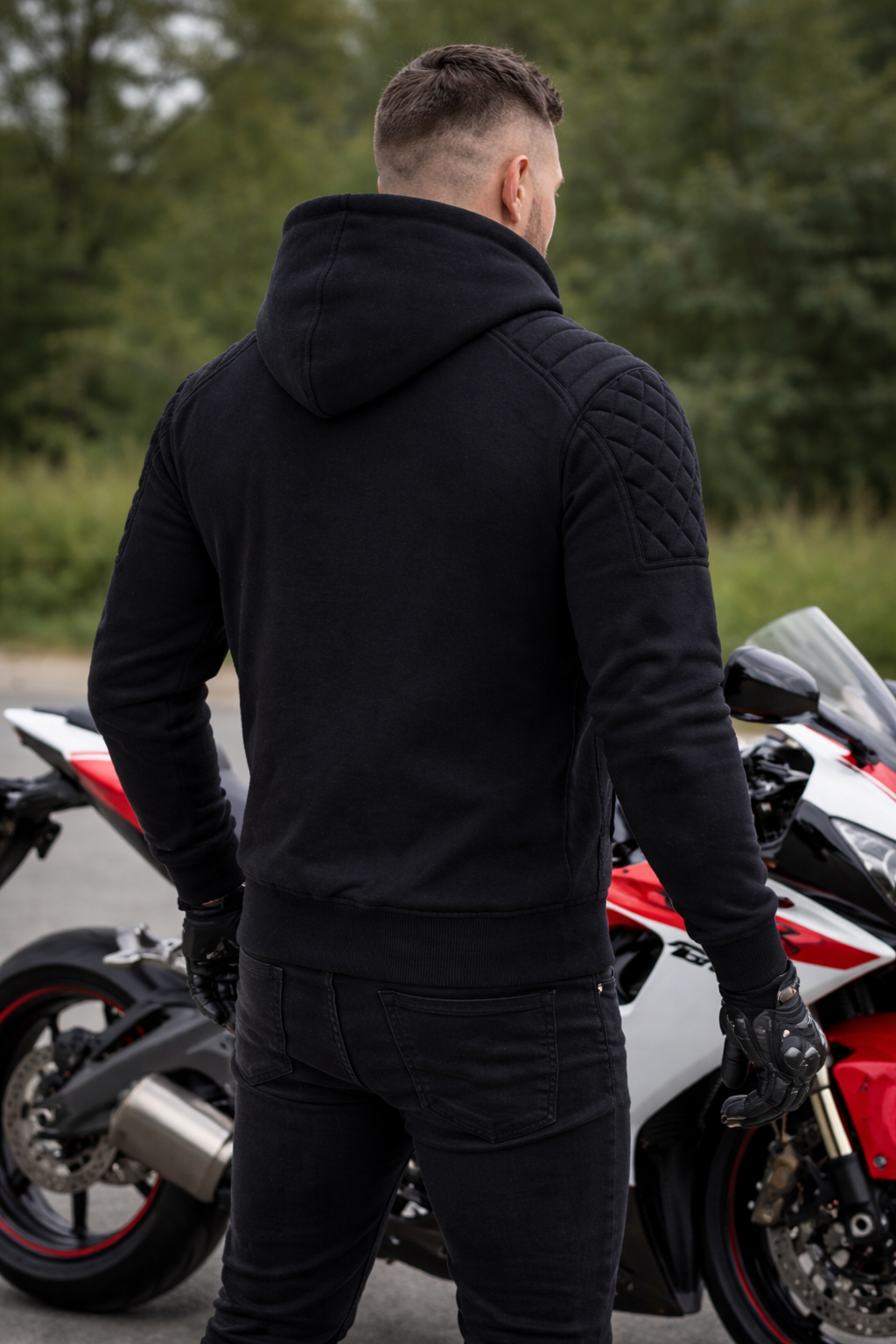 Riparo Armored Motorcycle Hoodie – CE Level 2 Protection | Kevlar Reinforced Riding Jacket