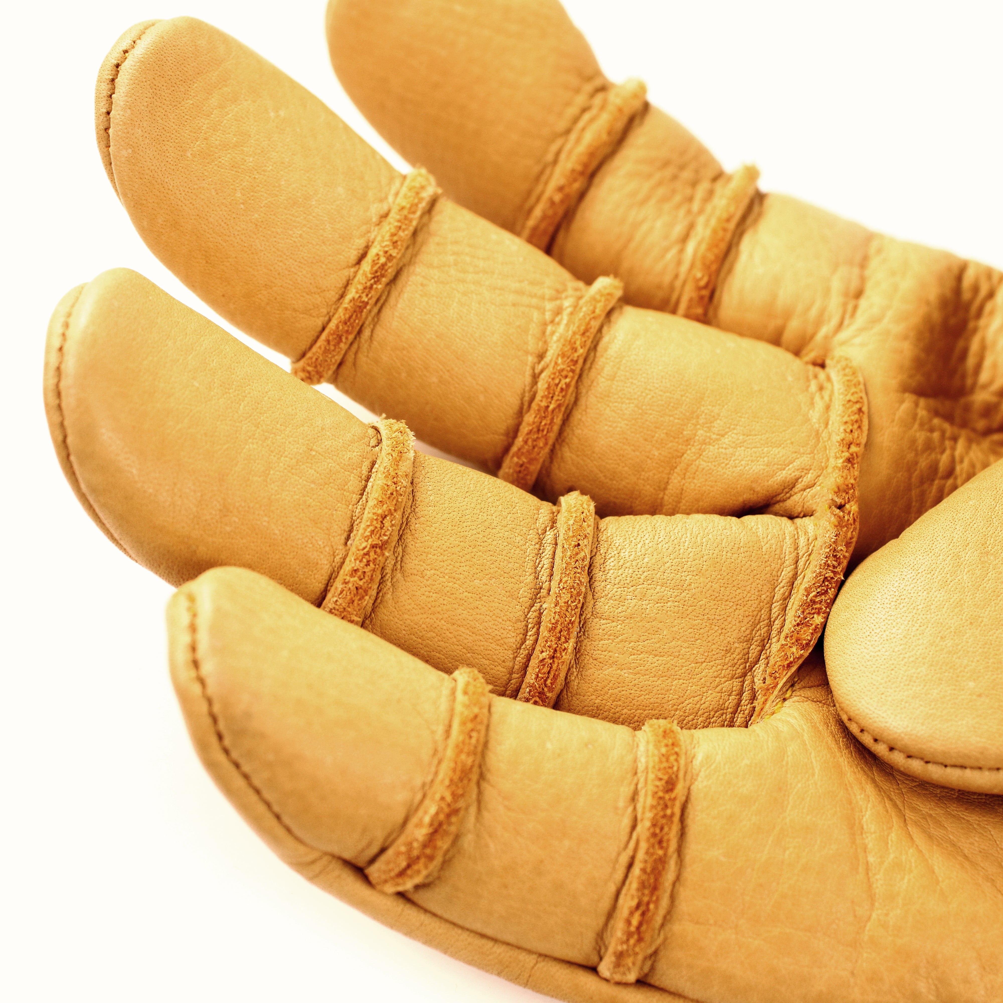 Men's Leather Construction Safety Work Gloves