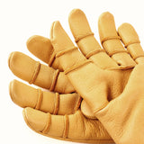 Men's Leather Construction Safety Work Gloves