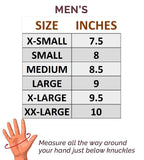 Men's Leather Full Mesh Fingerless Driving Motorcycle Riding Gloves - White