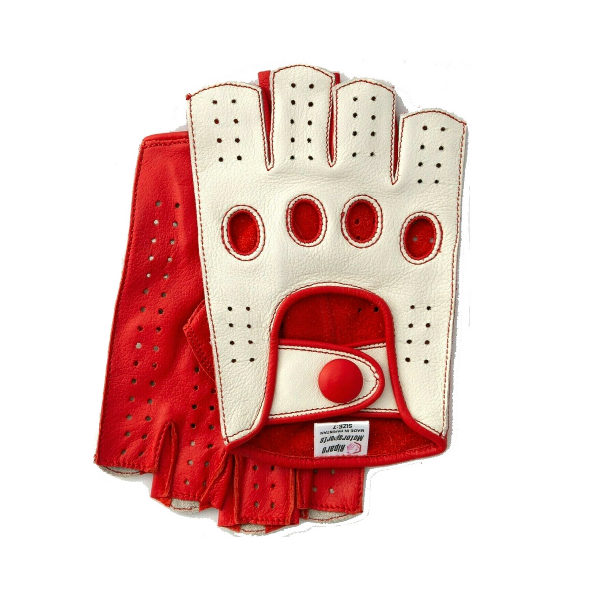 Red leather driving gloves deals
