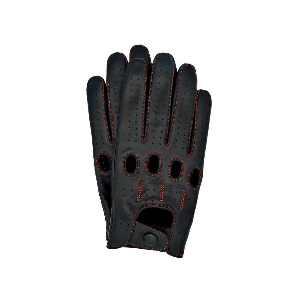 Touchscreen leather driving gloves sales