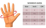 Women's Leather Full Mesh Fingerless Summer Driving Motorcycle Riding Gloves - Red