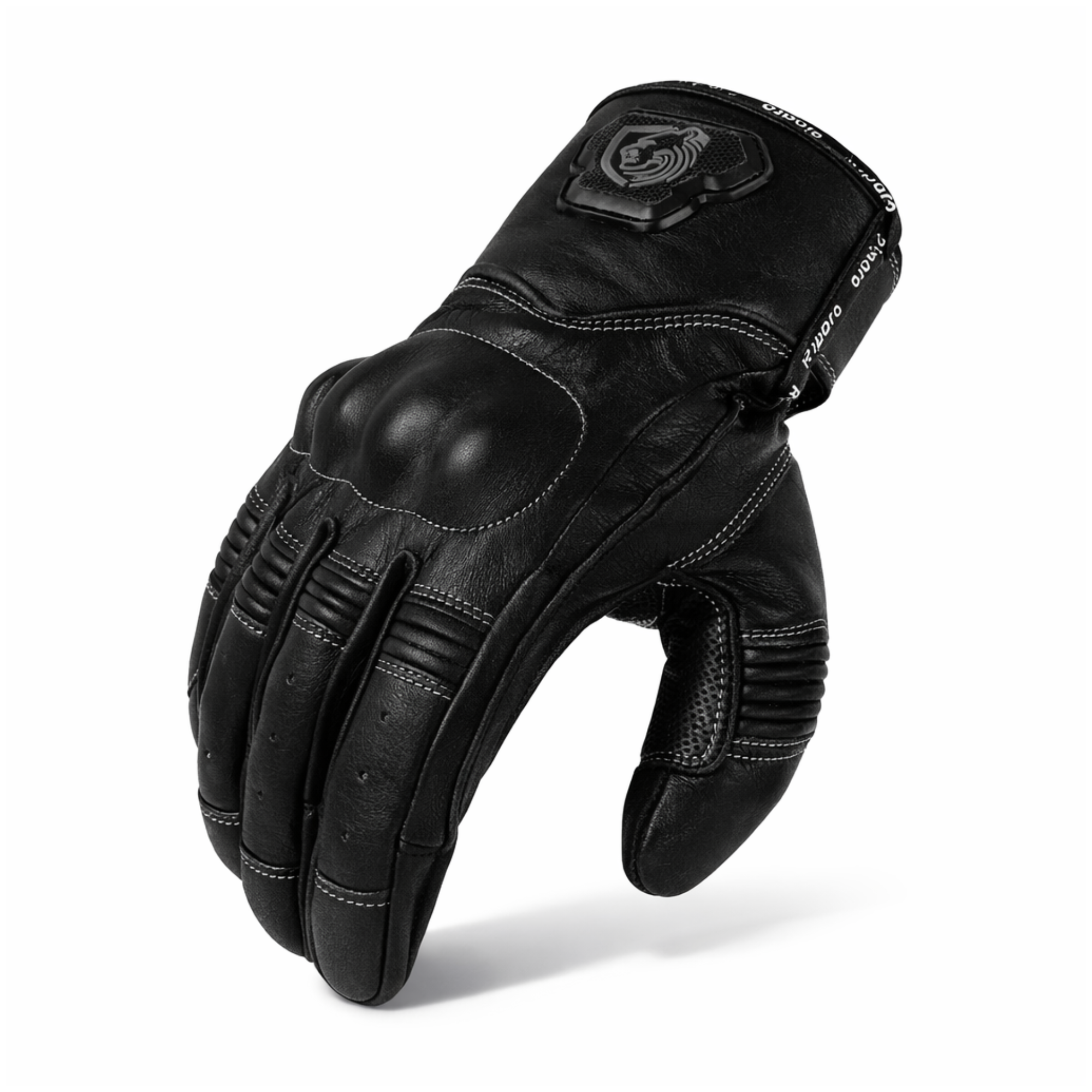 Riparo Leather Motorcycle Gloves – Reinforced Knuckle Protection & Touchscreen Compatible