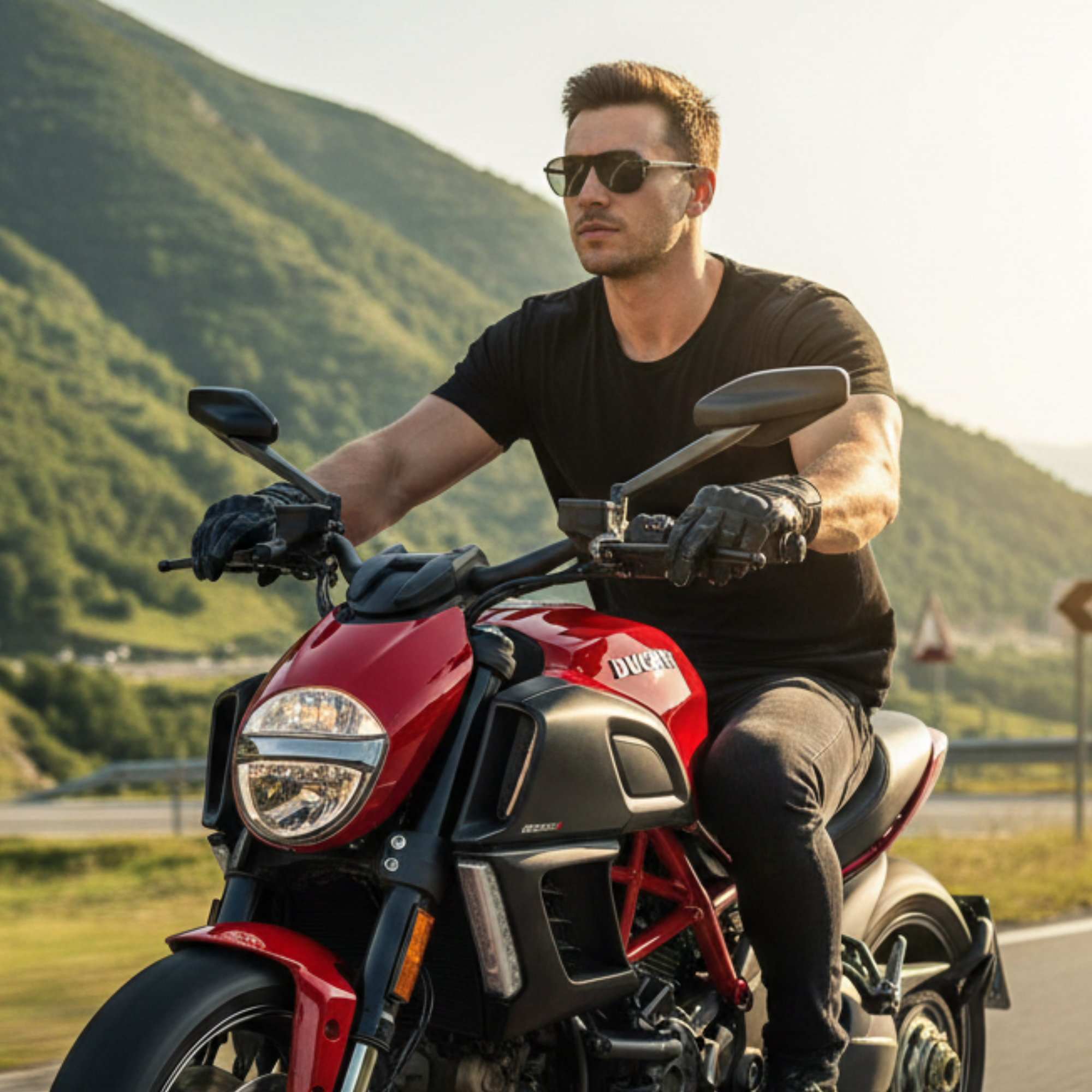 Riparo Leather Motorcycle Gloves – Reinforced Knuckle Protection & Touchscreen Compatible