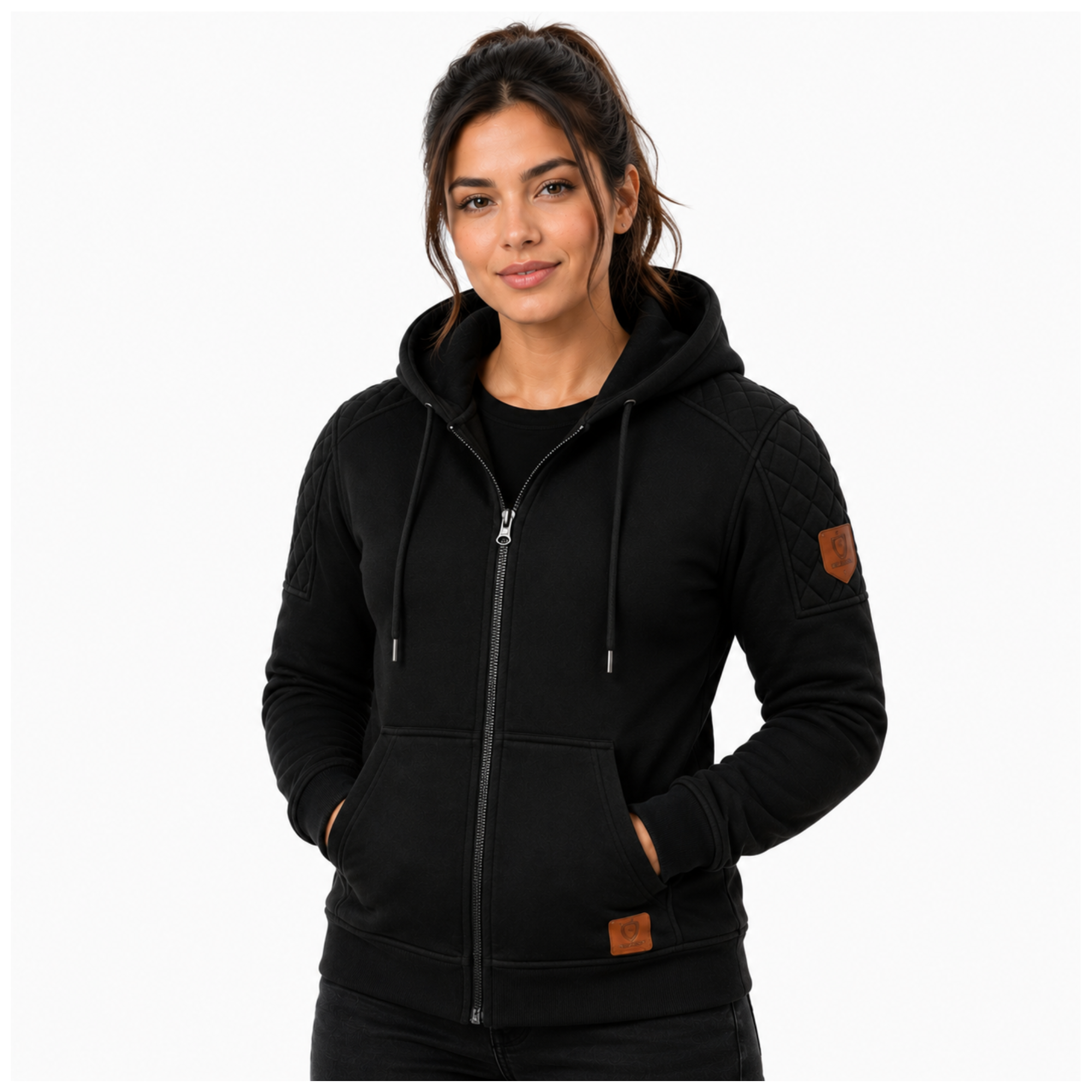 Women's Protective Motorcycle Hoodie | CE AA Rated | Fully Aramid Lined | CE Level 2 Armor