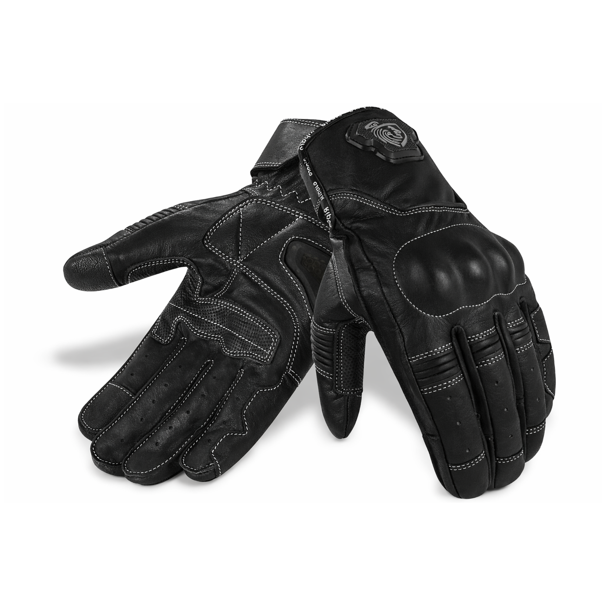 Riparo Leather Motorcycle Gloves – Reinforced Knuckle Protection & Touchscreen Compatible
