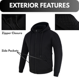 Riparo Motorcycle/Motorbike Hoodie Jacket w/ CE Armor w/Aramid Lining