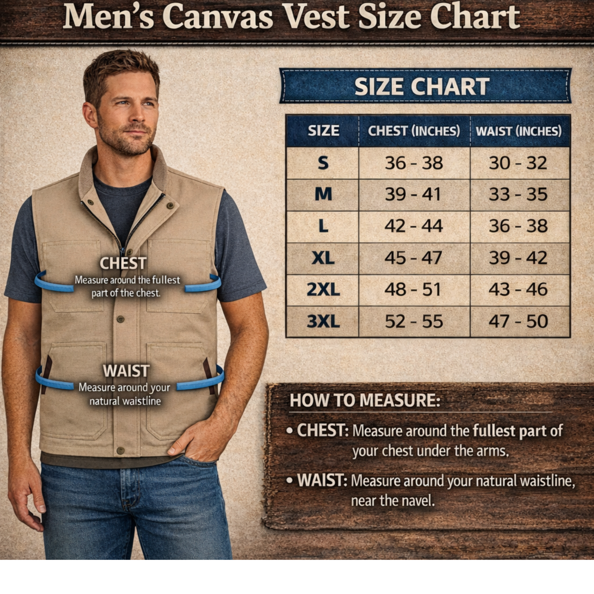 Riparo Men’s Concealed Carry CCW Vest – Heavy-Duty Water Repellent Canvas – Dual Internal Holster Pockets – Insulated - Black