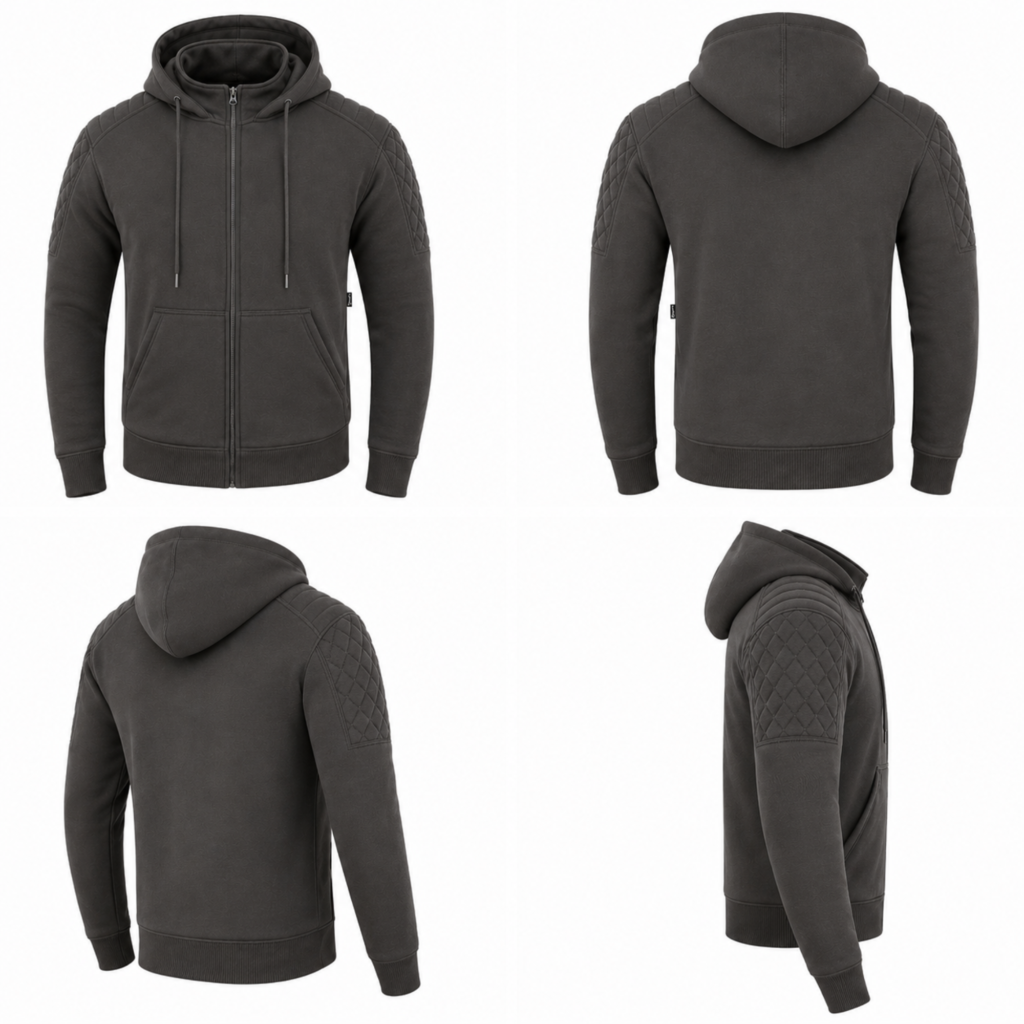 AA Rated Armored Motorcycle Hoodie | CE Level 2 Armor + Kevlar Lined