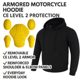 Riparo Motorcycle/Motorbike Hoodie Jacket w/ CE Armor w/Aramid Lining