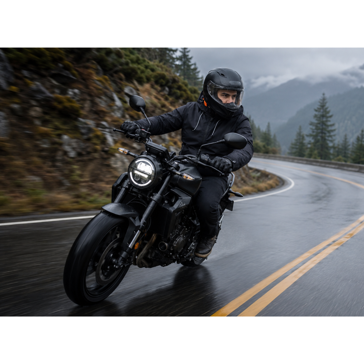 Stormline Men’s CE AA Waterproof Softshell Motorcycle Jacket – CE Level 2 Armor Included