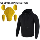 Riparo Motorcycle/Motorbike Hoodie Jacket w/ CE Armor w/Aramid Lining