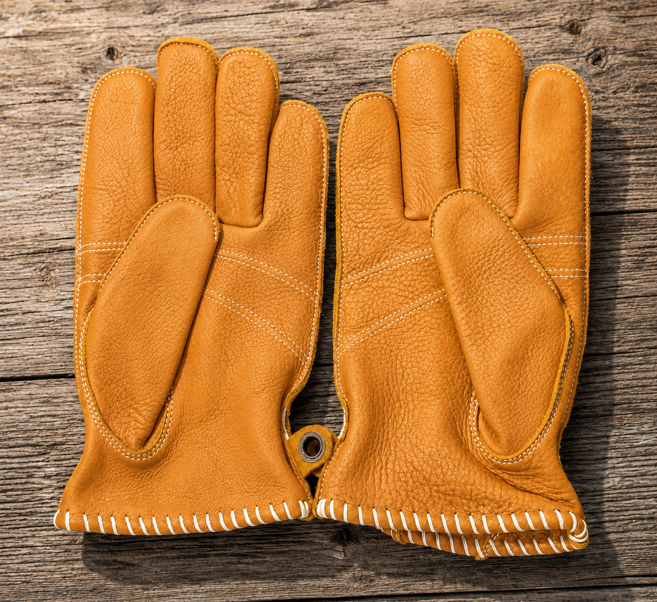 American Heritage Kevlar-Lined Bison Leather Work Gloves – ANSI A6 Cut Resistant Protection