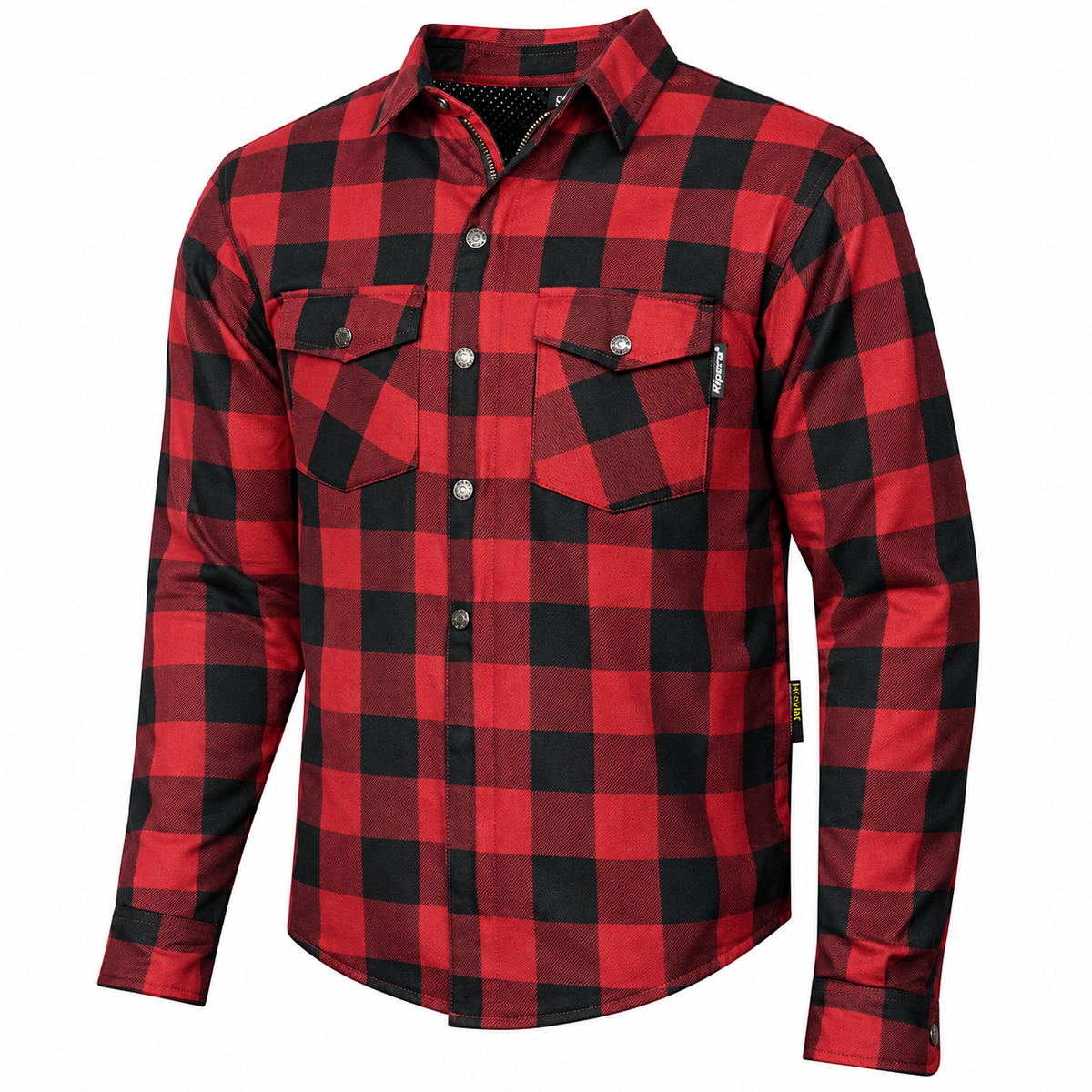 CE A Rated Armored Motorcycle Riding Shirt – Kevlar Reinforced with CE Level 1 Armor (Lightweight & Breathable) | Riparo