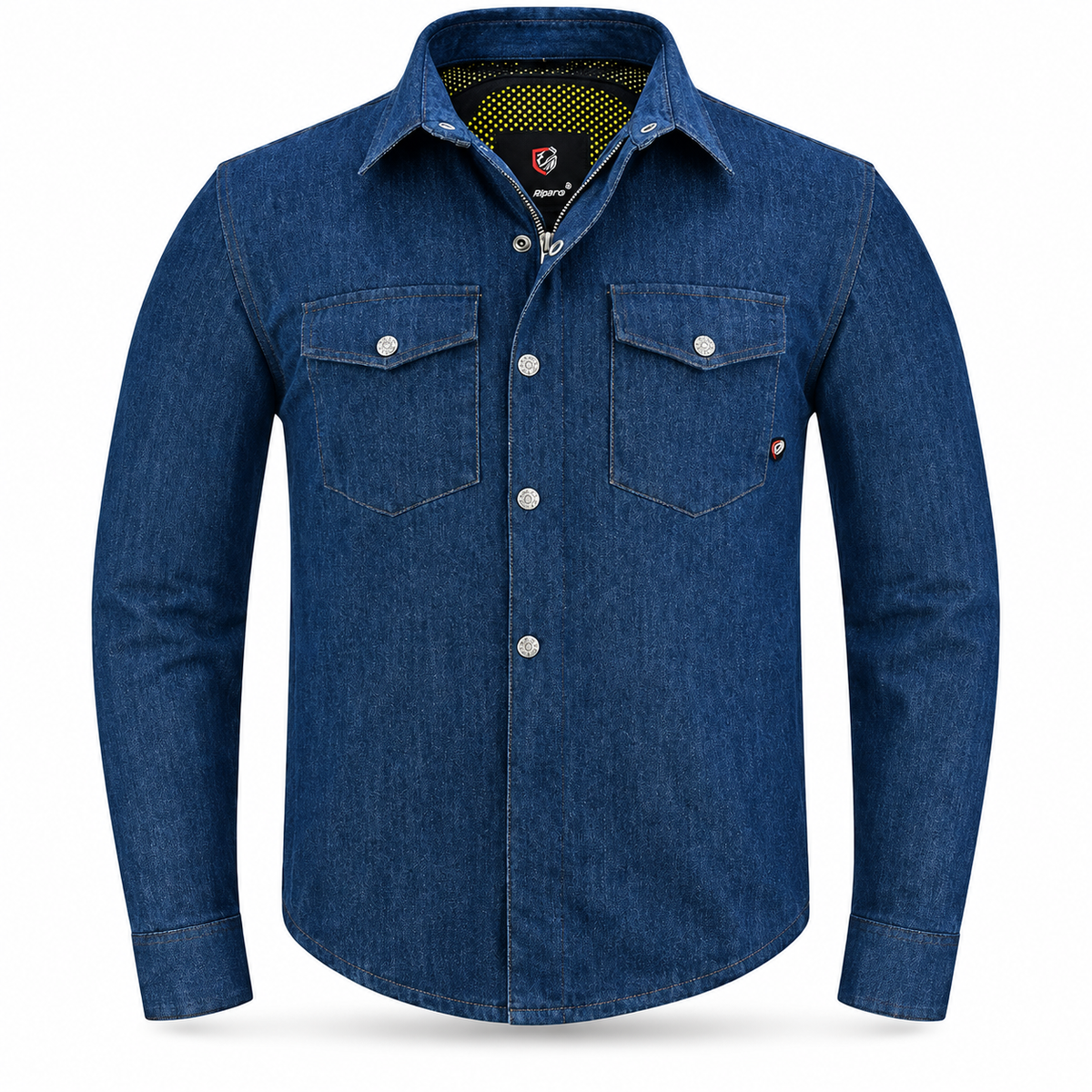 CE A Rated Armored Motorcycle Riding Shirt – Kevlar Reinforced with CE Level 1 Armor (Lightweight & Breathable) | Riparo