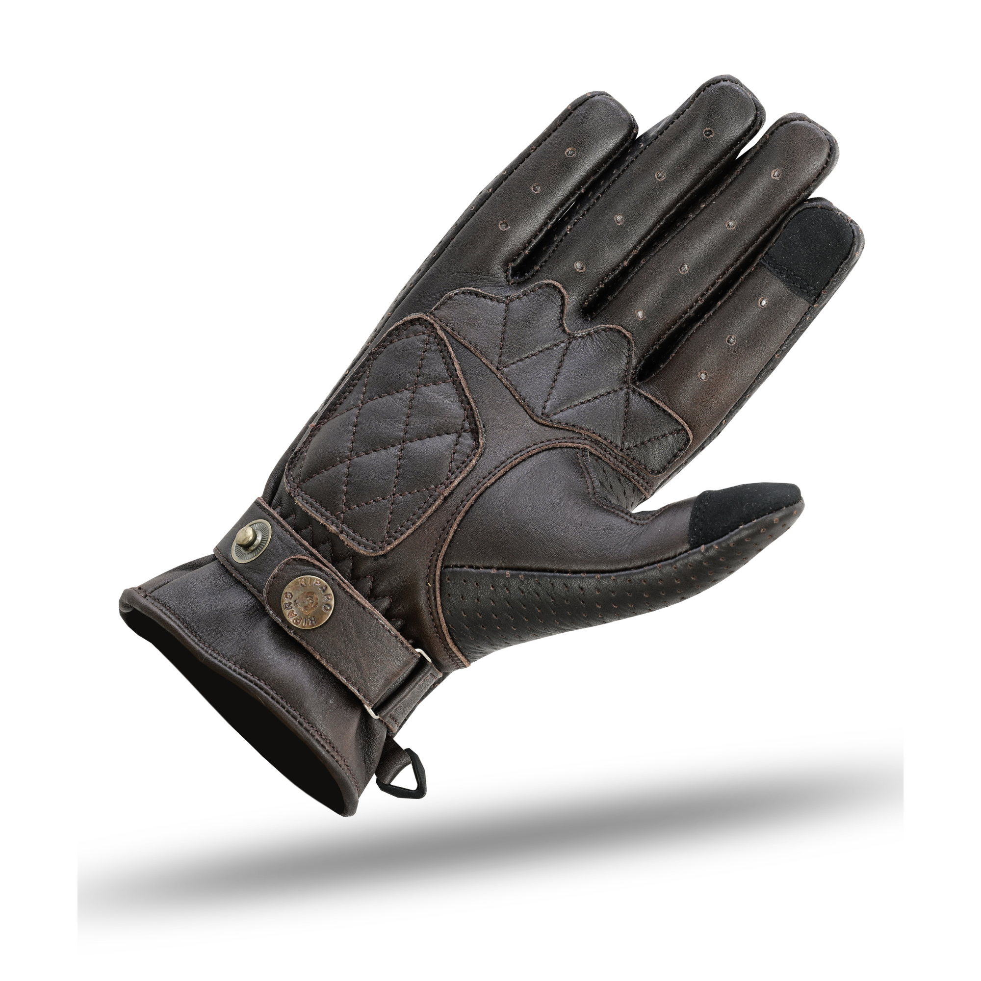 Riparo Café Racer CE Leather Motorcycle Gloves