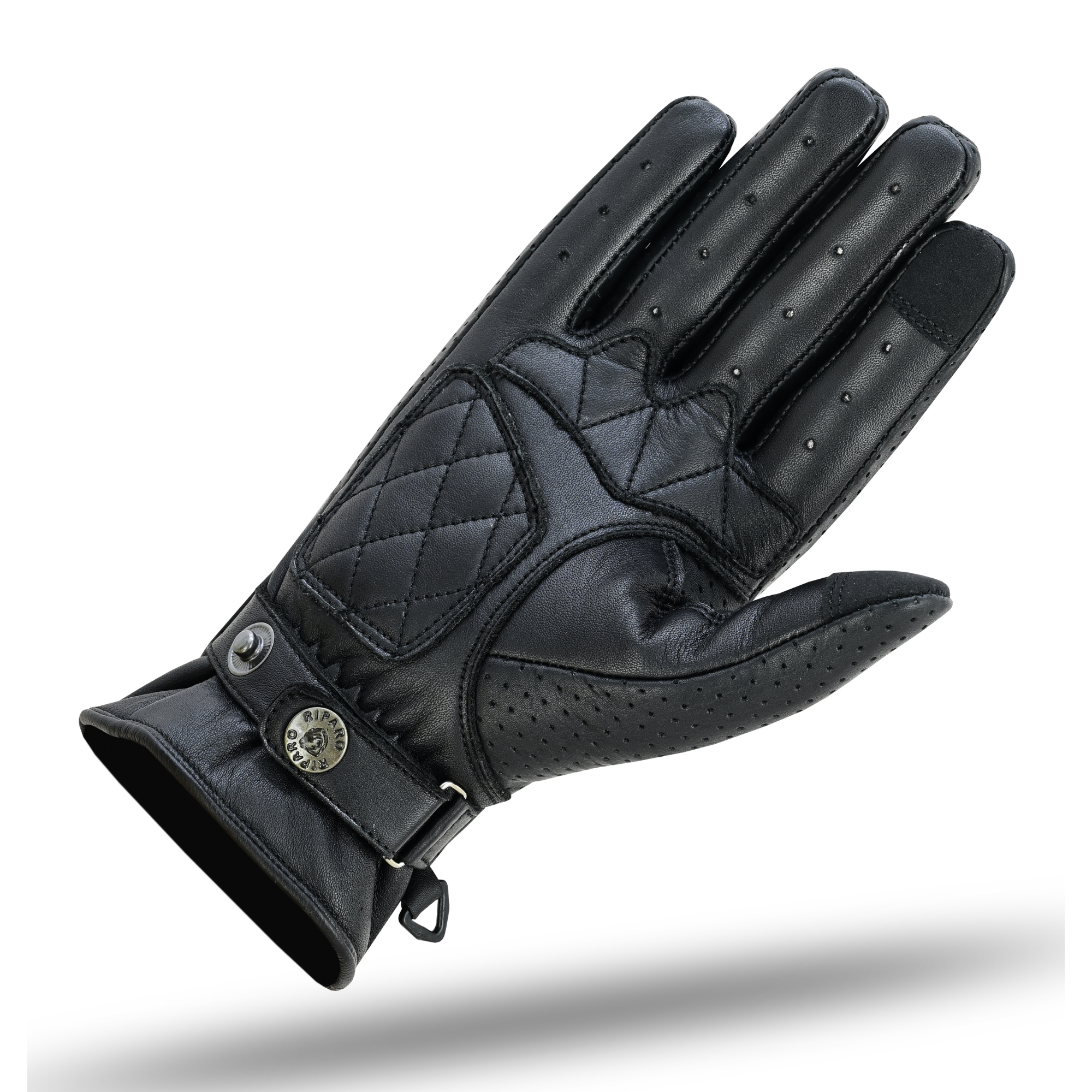 Riparo Café Racer CE Leather Motorcycle Gloves