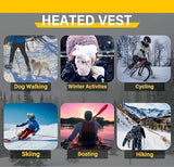 Heated Fleece Vest for Men - Lightweight Insulated Electric Heated Vest
