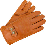 Men's Genuine Leather Fleece Lined Winter Gloves for Cold Weather - Brown