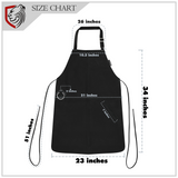 Leather Chef Apron with Ajustable Strap for Cooking and Grilling