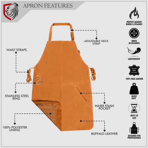 Apron Bib Adjustable Neck Strap For Cooking Unisex Standard Size Ambesonne