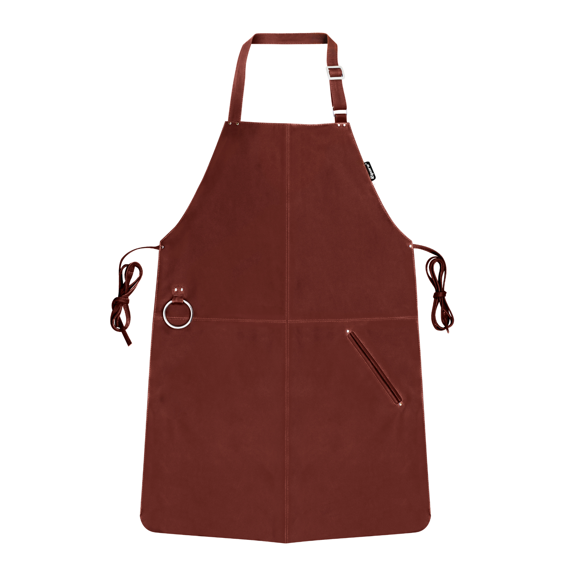 Leather Chef Apron with Ajustable Strap for Cooking and Grilling