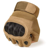 Riparo Men's Tactical Touchscreen Short-Finger Gloves - Sand