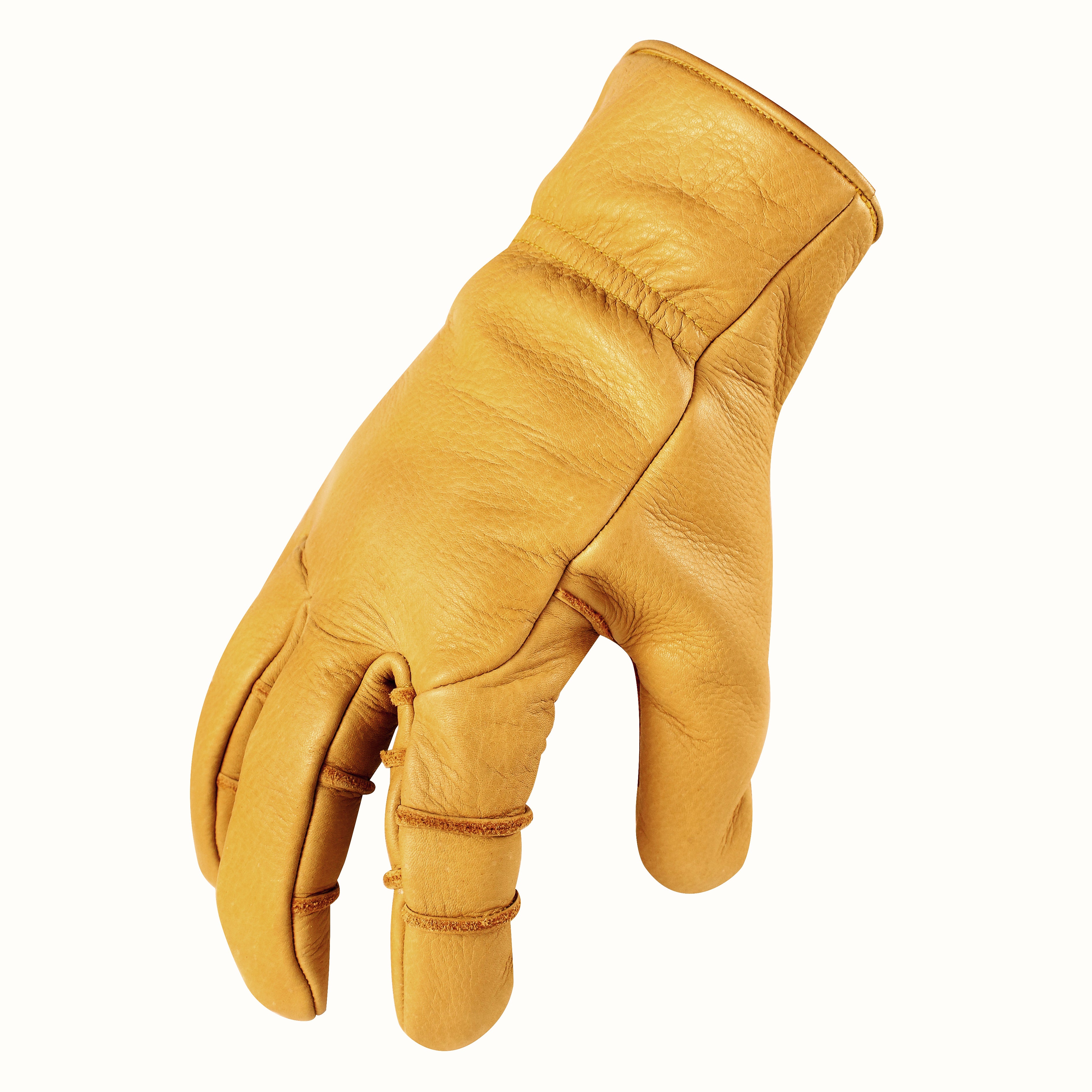 Men's Leather Construction Safety Work Gloves