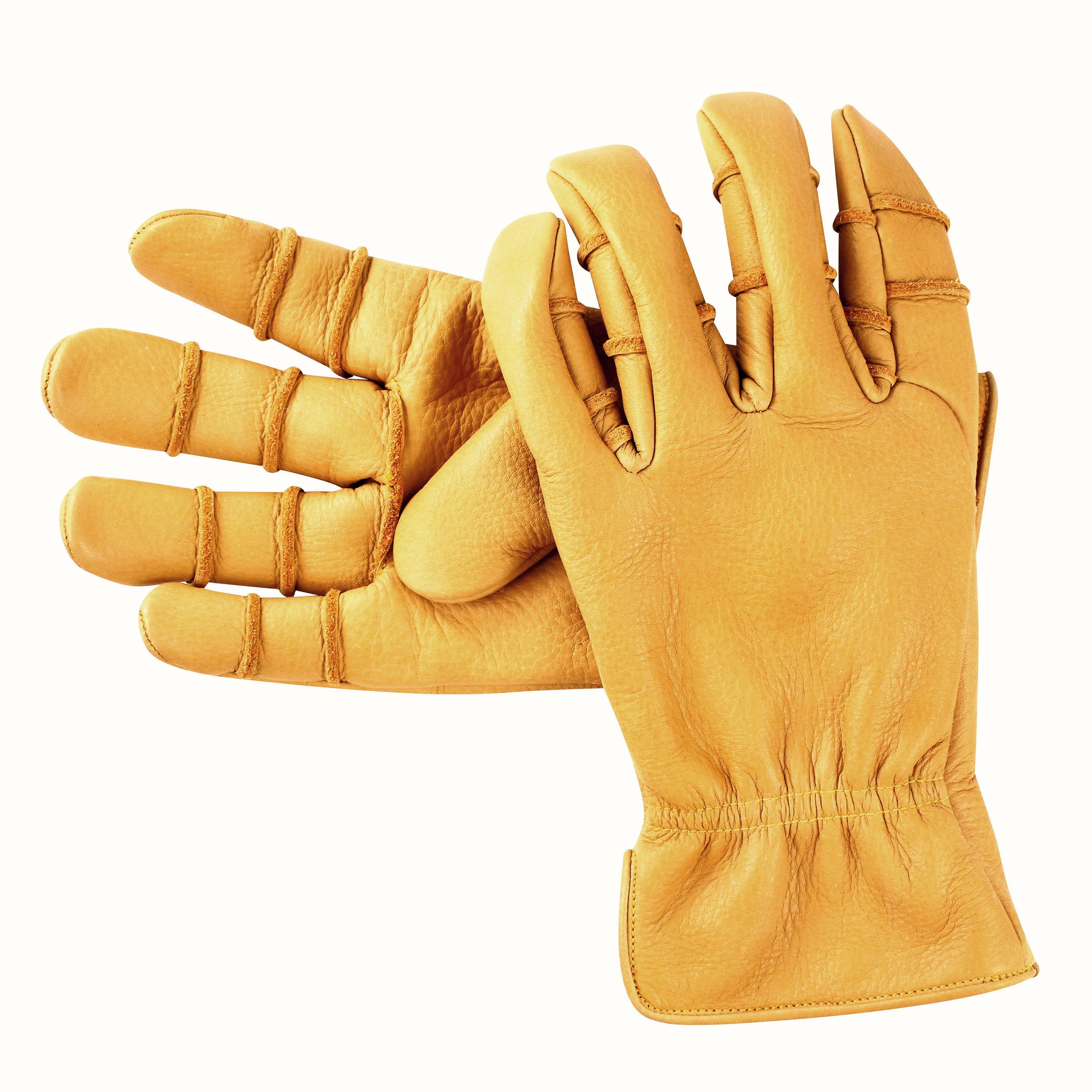 Men's Leather Construction Safety Work Gloves