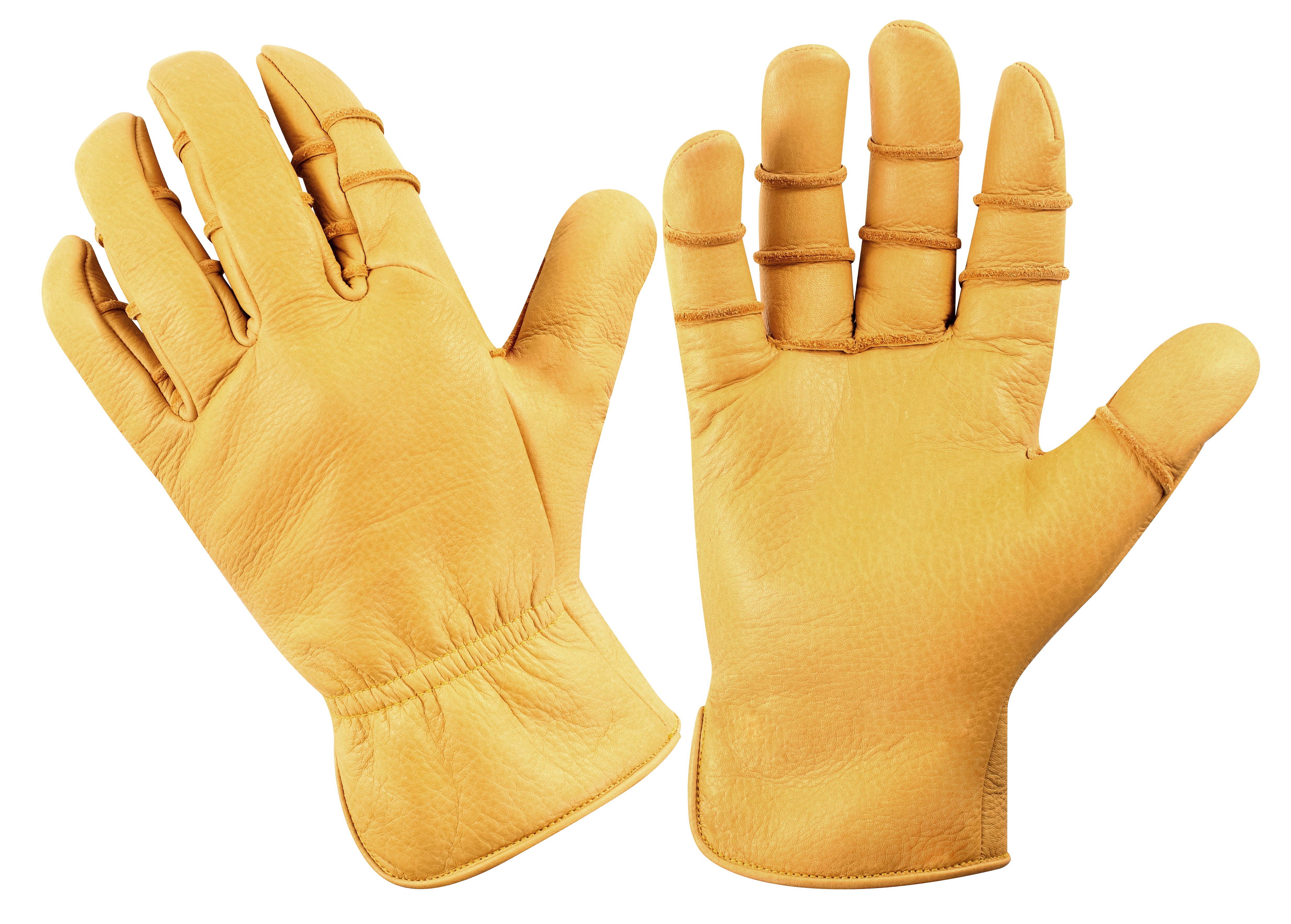 Men's Leather Construction Safety Work Gloves
