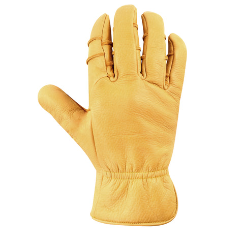 Men's Leather Construction Kevlar Lined Safety Work Gloves